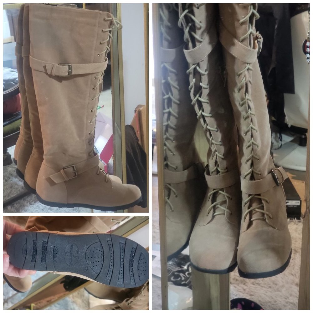 Generation Y Knee High Lace Boots